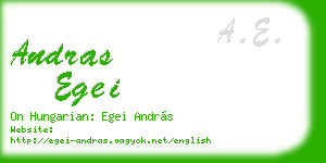 andras egei business card